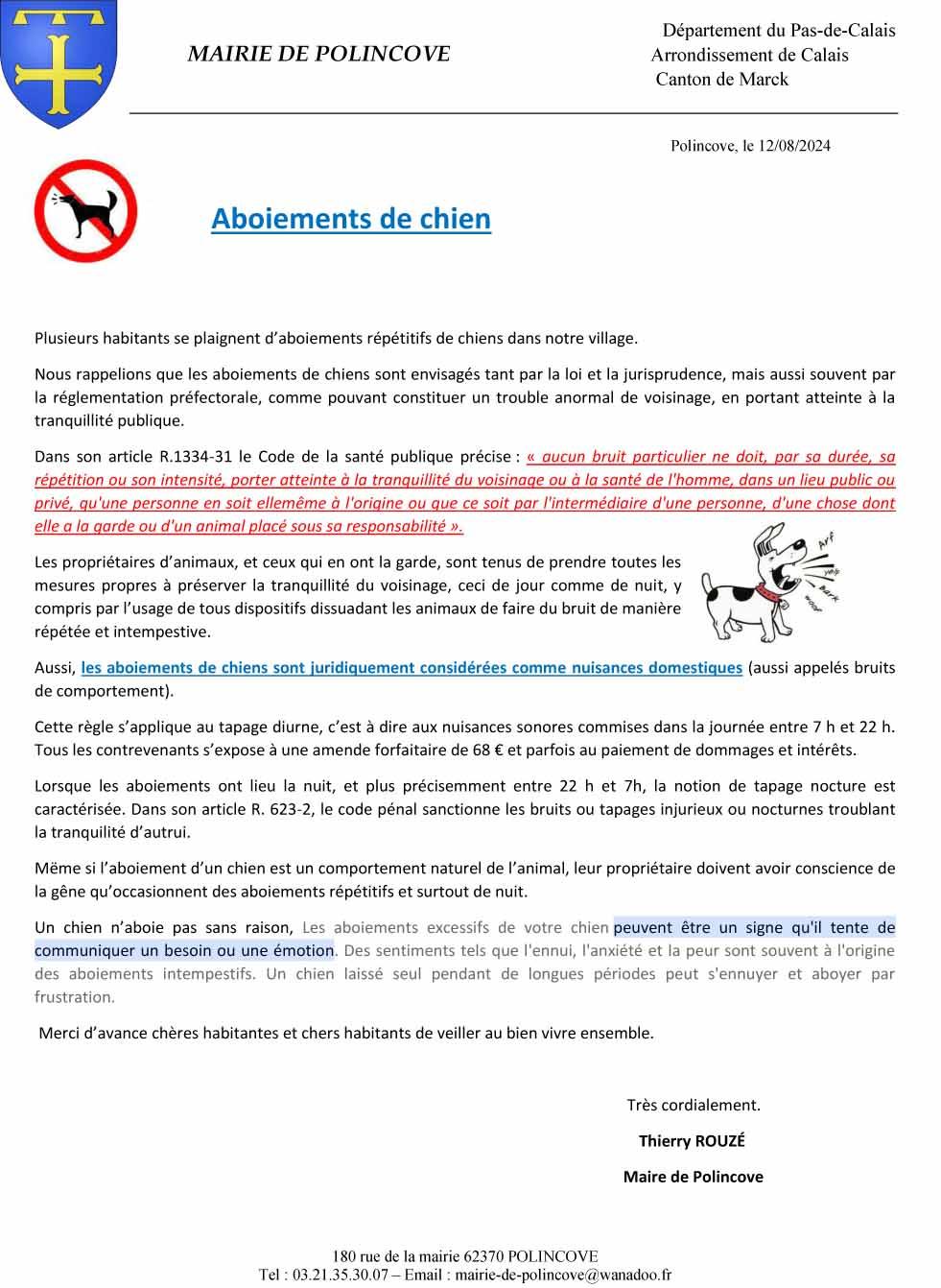 Aboiements de chien