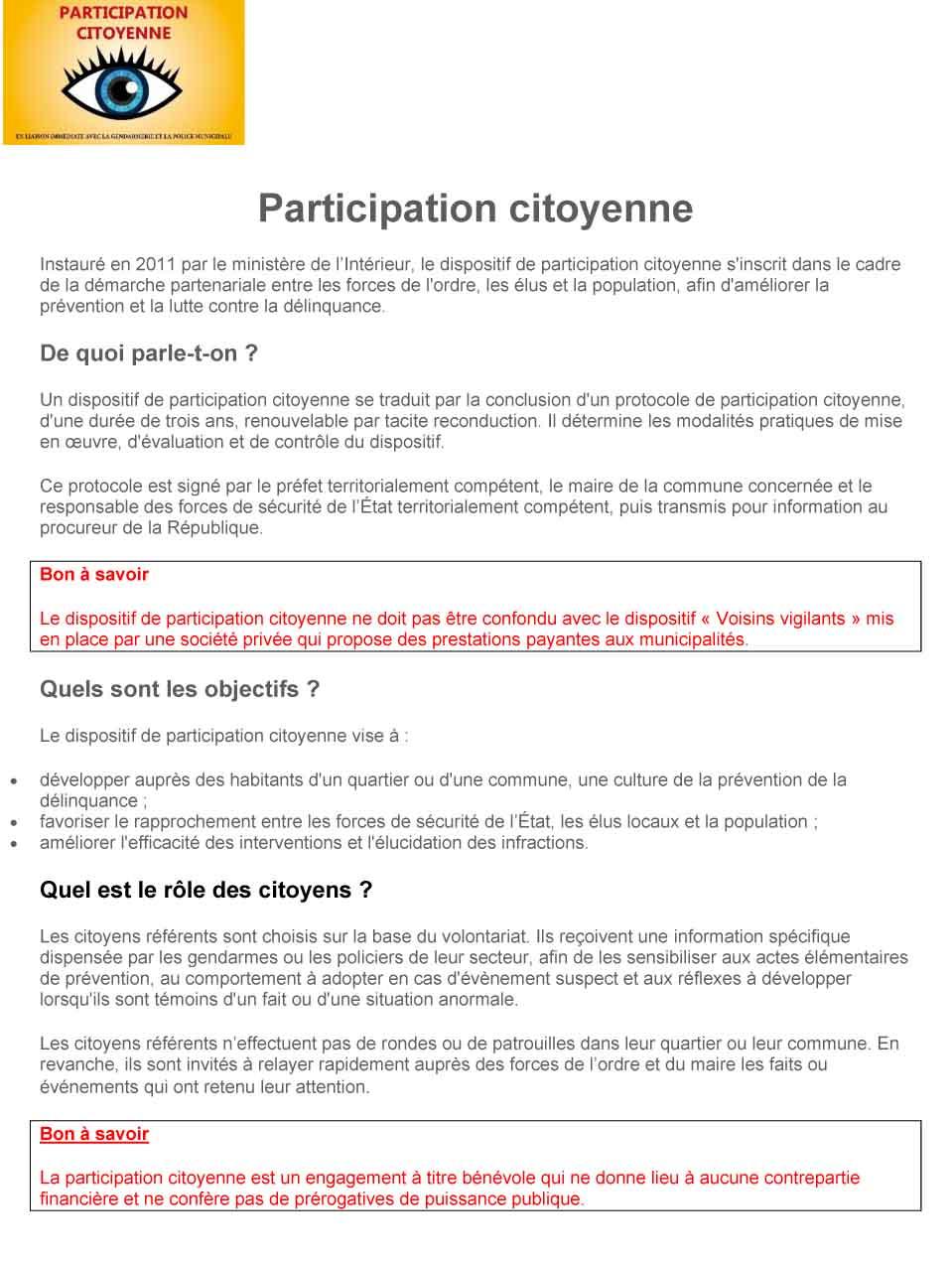 Participation citoyenne